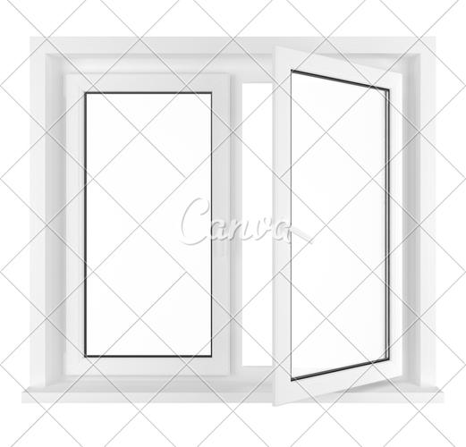 抠图透明室内窗户白色背景形状建筑结构新的彩色图片玻璃